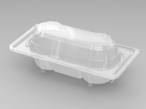 2 Cavity Deep Tart Tray - Square Cut